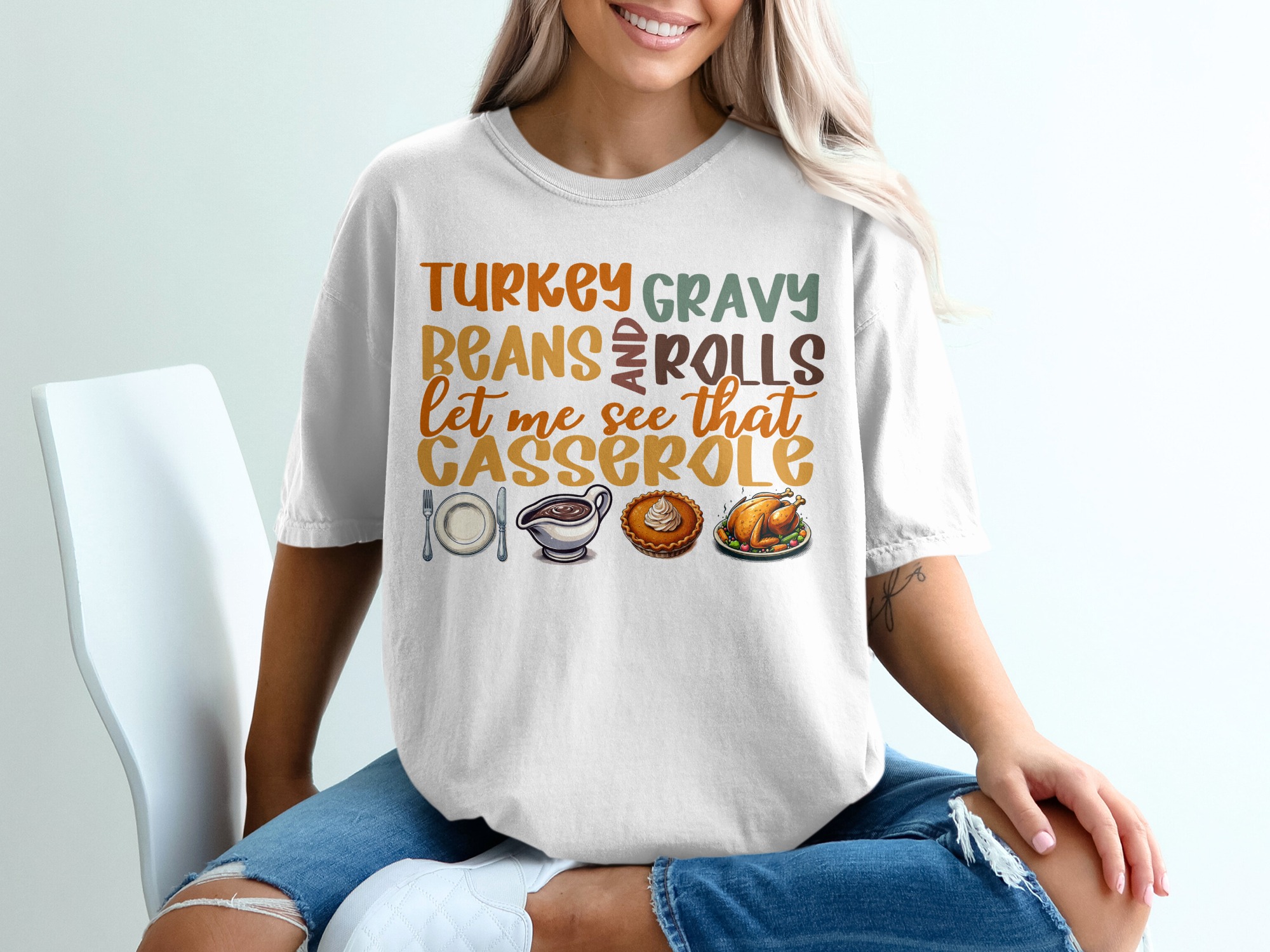 Thanksgiving T-Shirt, Funny Holiday Shirt, Turkey Gravy Shirt, Feast Tee, Casserole Quote Shirt, Food Lover Gift, Fall Apparel, Cute