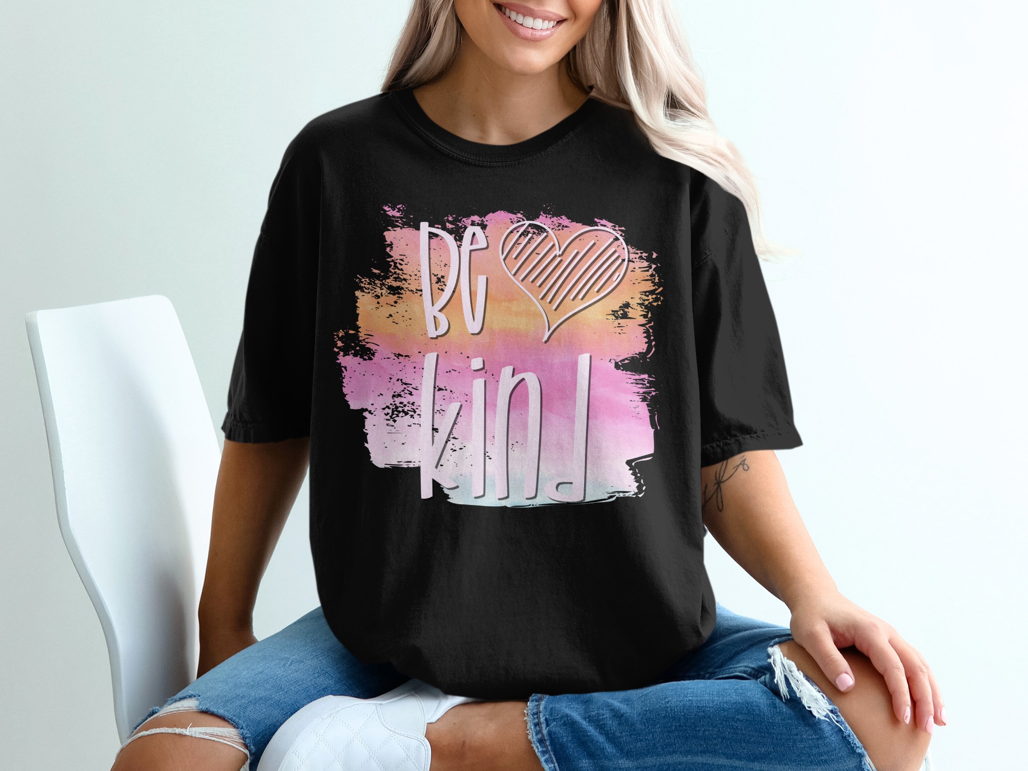 Be Kind T-Shirt, Kindness Heart Tee, Positive Vibes Shirt, Inspirational TShirt, Motivational TShirt, Trendy Shirt - Image 2