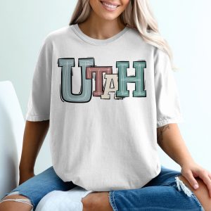 State Pride Utah Graphic Design Novelty Casual T-Shirt