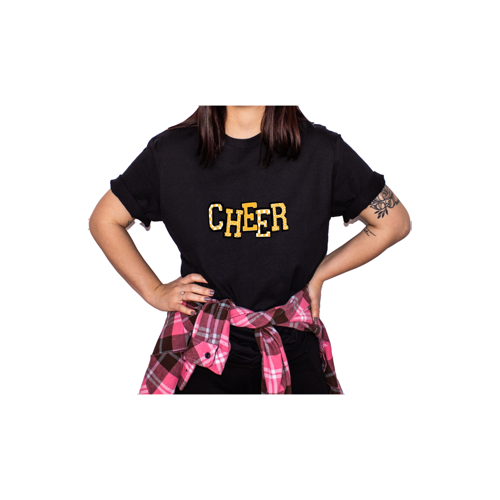 Cheer T-Shirt, Cheerleader Gift, Game Day Shirt, Spirit Wear Tee, High School T-Shirt, Cheerleading Squad, Cheer Mom Shirt - Image 4