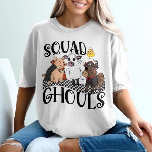 Halloween Squad Ghouls T-Shirt, Cute Animals, Halloween Costume Shirt, Funny Halloween Shirt, Party Tee, Spooky Season Shirt