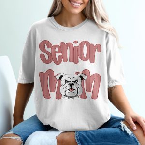 Senior Mom T-Shirt, Bulldog Mom Tee, Class of 2024 T-Shirt, College Mom Shirt, Graduation Gift, Mom T Shirt, Mom Graduation Shirt