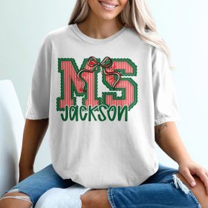 PERSONALIZED Mississippi Jackson Stitched Effect Name Gift