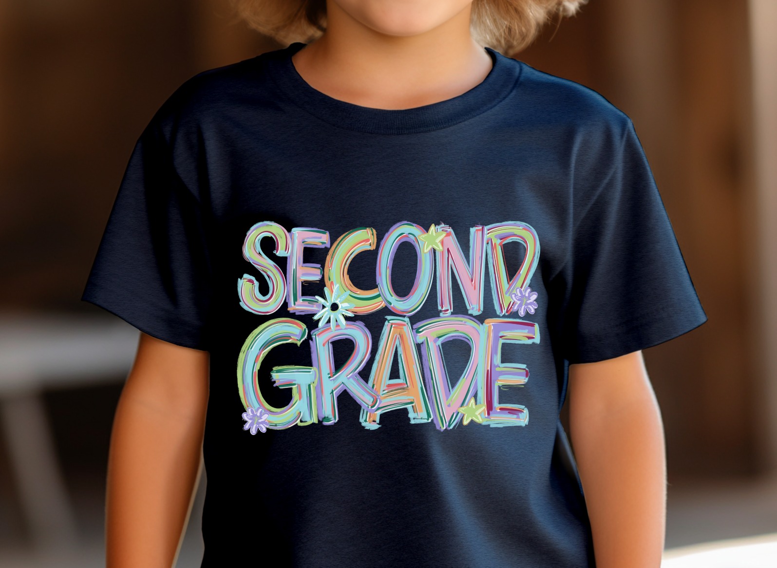 Second Grade T-Shirt, Back to School Shirt, Elementary School Tee, Colorful Graphic, Kids T-Shirt, Second Grade Student, First Day Shirt