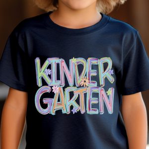 Kindergarten T Shirt, Colorful School Tee, First Day Shirt, Back to School, Gift for Kids, Elementary Education, Floral Kindergarten Design