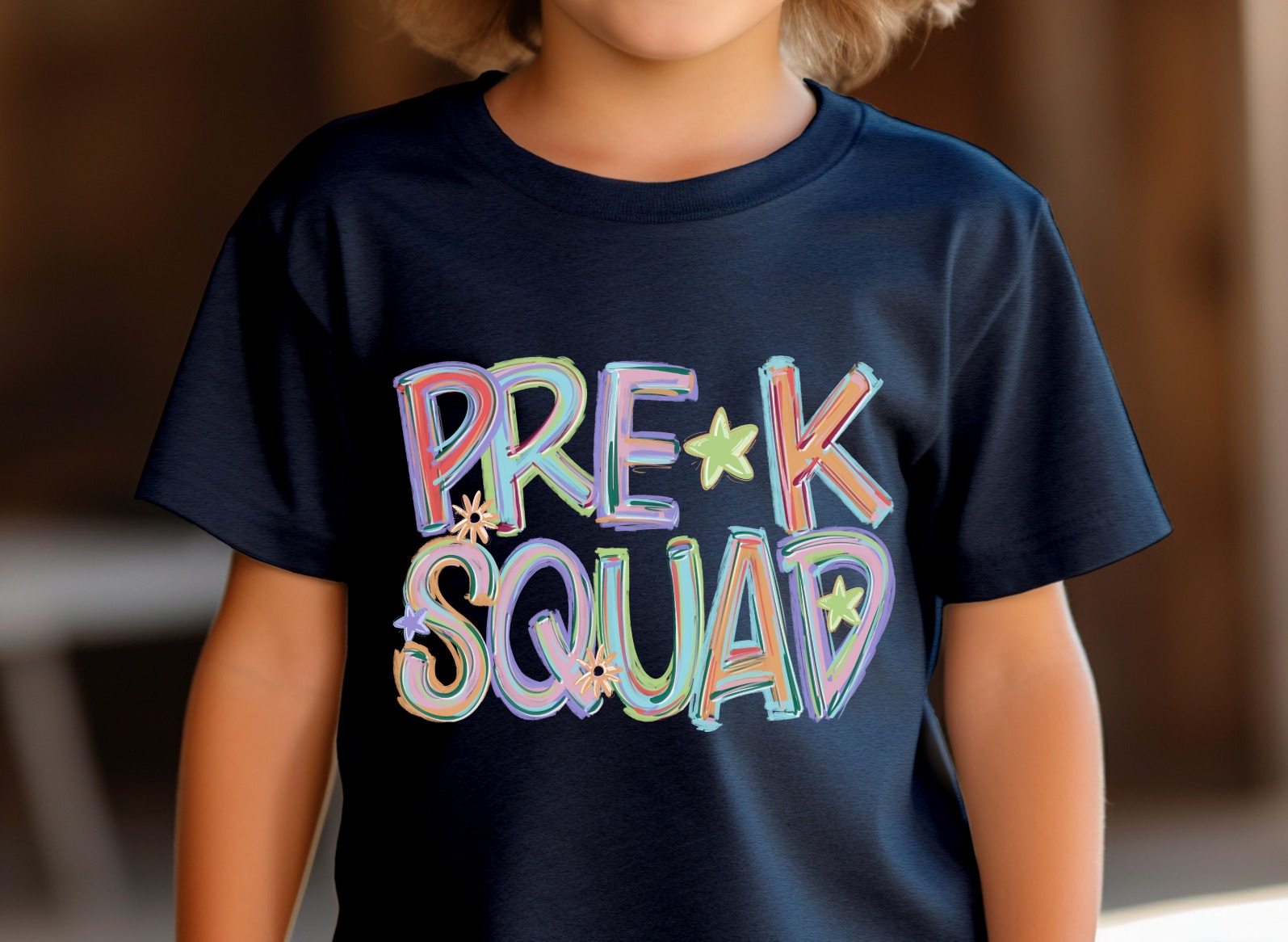 Pre-K Squad T-Shirt, Back to School Tee, Colorful Kids T-Shirt, Kindergarten Shirt, Cute Teacher Gift, First Day of School Shirt