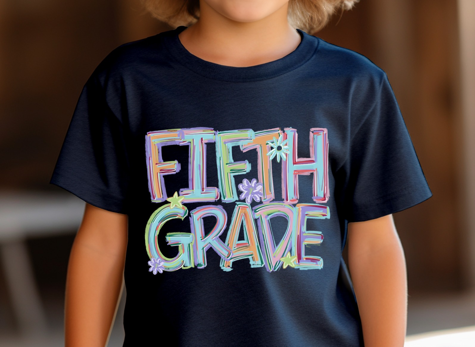 Fifth Grade T-Shirt, Colorful Back to School Tee, Student Shirt, Elementary School Gift, Class of 2024 T-Shirt, Cute Kid's T-Shirt