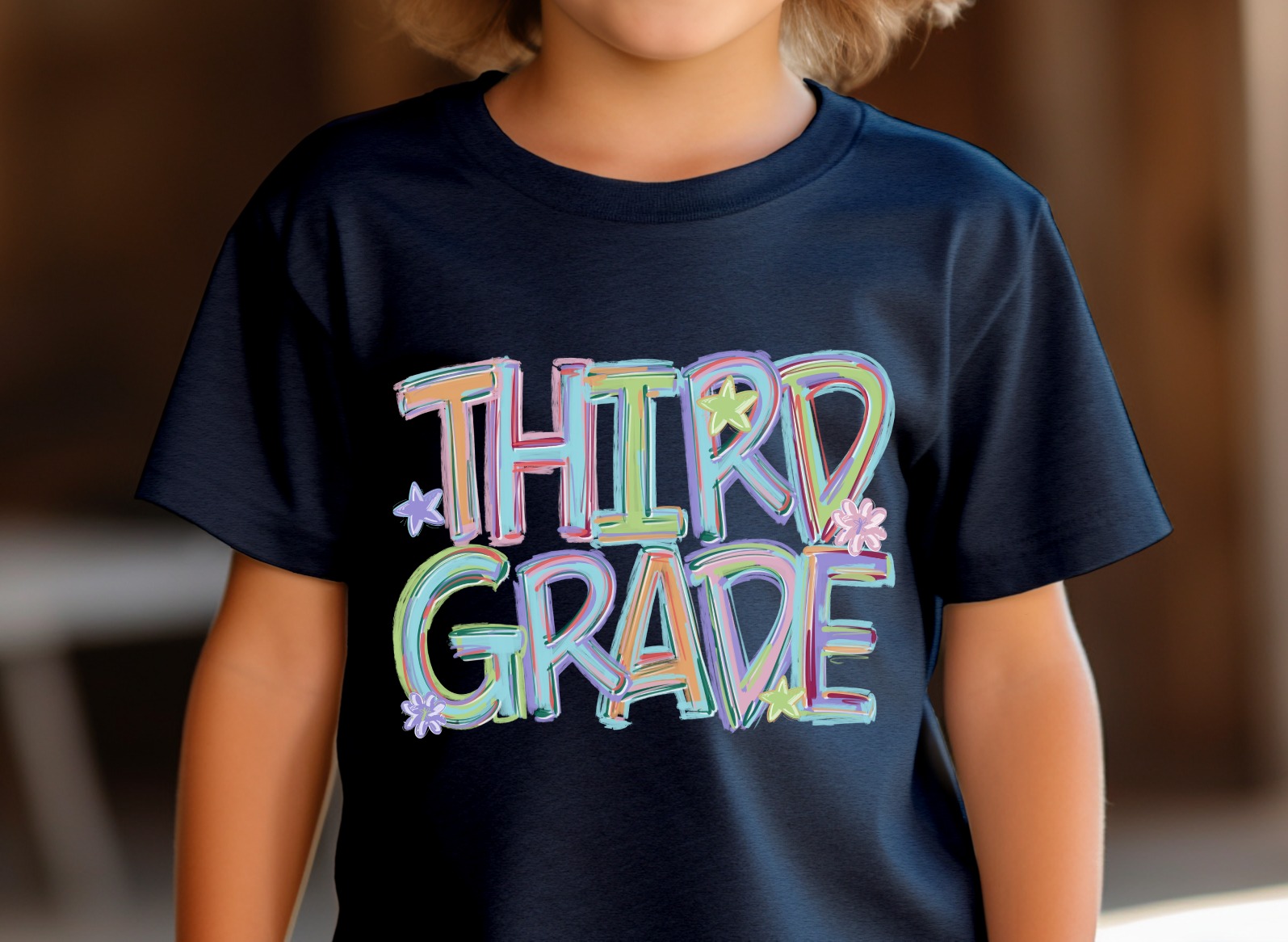Third Grade T Shirt, Colorful Back to School Tee, Elementary School Shirt, Cute Kids T Shirt, Third Grader Gift, Student Shirt