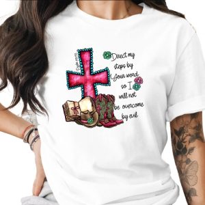 Direct my steps by your word Religious Graphic T-Shirt