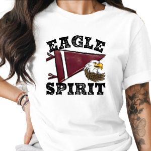 Eagle Spirit T-Shirt, School Mascot Tee, Team Pride Apparel, Vintage Graphic Shirt, American Bald Eagle Design, Fan Gift Idea
