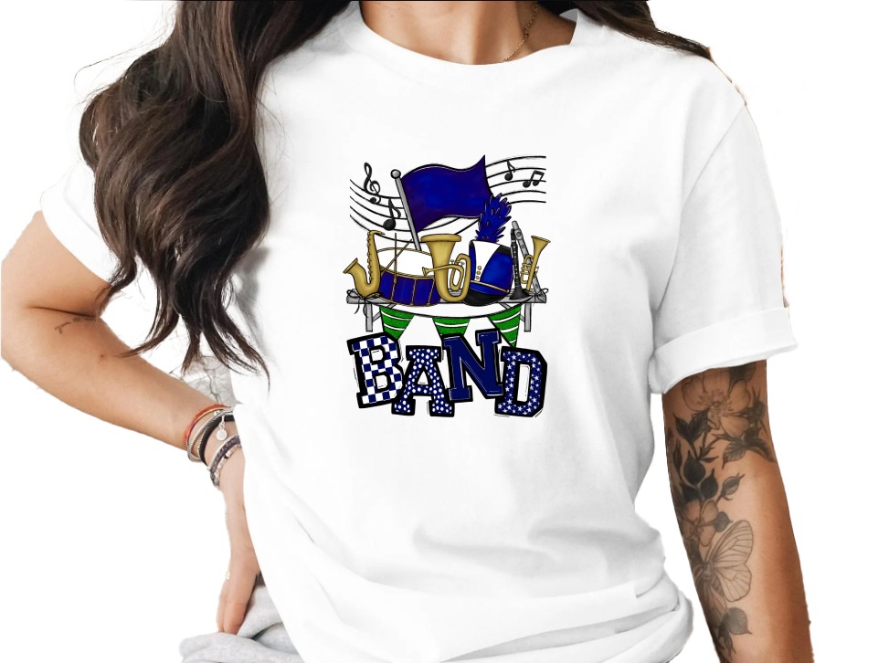 Marching Band T-Shirt, Music T Shirt, Band Instruments Tee, Cute Band Shirt, Concert TShirt, Band Geek Shirt, Band Lover, Band Mom T Shirt