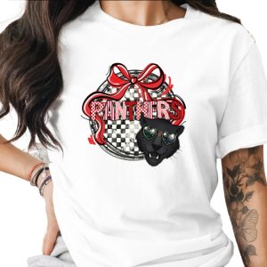 Panthers T Shirt, Black Panther Tee, Retro Style Shirt, Animal Lover Gift, Heart Sunglasses T-Shirt, Vintage Inspired Graphic Tee