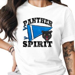 Panther Spirit T-Shirt, School Pride Tee, Mascot T Shirt, Sports Fan Apparel, Team Support, Game Day Outfit, Blue Pennant T-Shirt