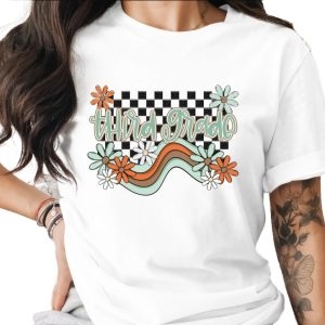 Third Grade T-Shirt, Retro Teacher Shirt, Back To School Tee, Teacher Appreciation Gift, Elementary School Shirt, Floral Design