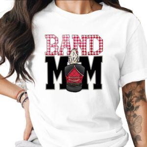 Band Mom T-Shirt, Proud Band Parent Shirt, Music Lover Gift, Marching Band Tee, Gift for Her, Band Supporter Apparel, Band Family TShirt