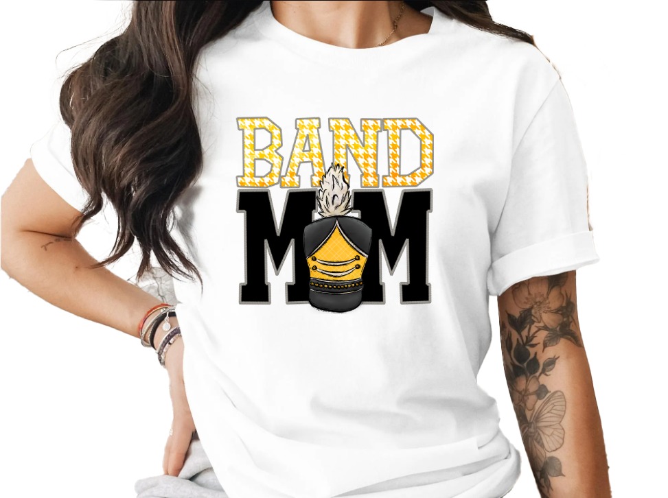 Band Mom T-Shirt, Proud Band Parent, Marching Band Shirt, Musical Mom Tee, Gift for Band Mom, Show Your Support T-Shirt