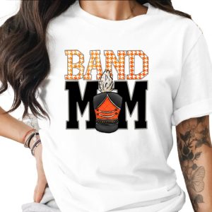 Band Mom T-Shirt, Marching Band Tee, Proud Band Parent, Gift for Mom, Band Lover Apparel, Music TShirt, Show Band Tee