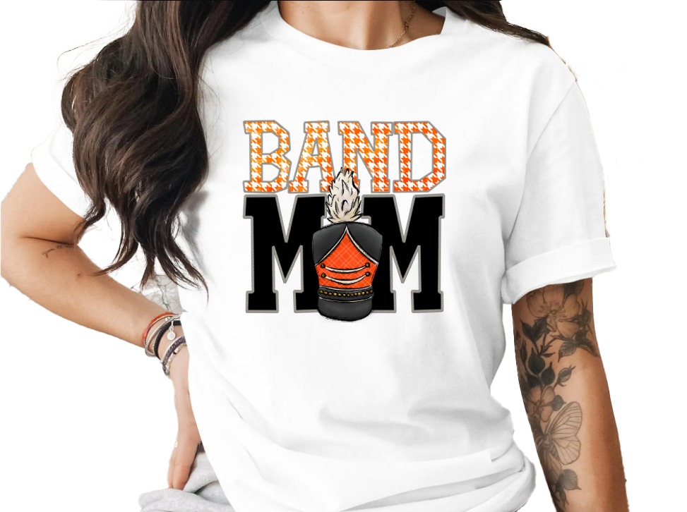 Band Mom T-Shirt, Marching Band Tee, Proud Band Parent, Gift for Mom, Band Lover Apparel, Music TShirt, Show Band Tee