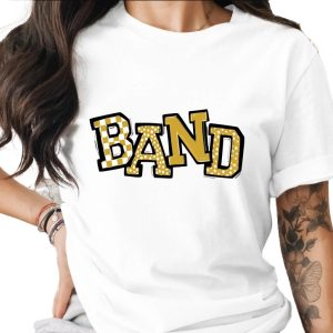 Band T Shirt, Music Lover Tee, Marching Band, School Band Shirt, Golden, Band T Shirt, Gift For Musicians, Band Geek T Shirt, Band Mom Shirt