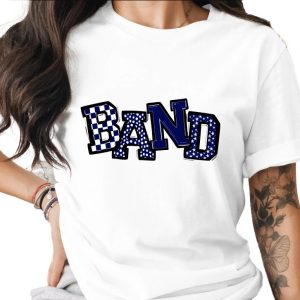Band T-Shirt, Checkerboard, Polka Dot, Star Print, Musical Group Tee, Music Lover Gift, Graphic Tee, Concert Apparel, Trendy T-Shirt