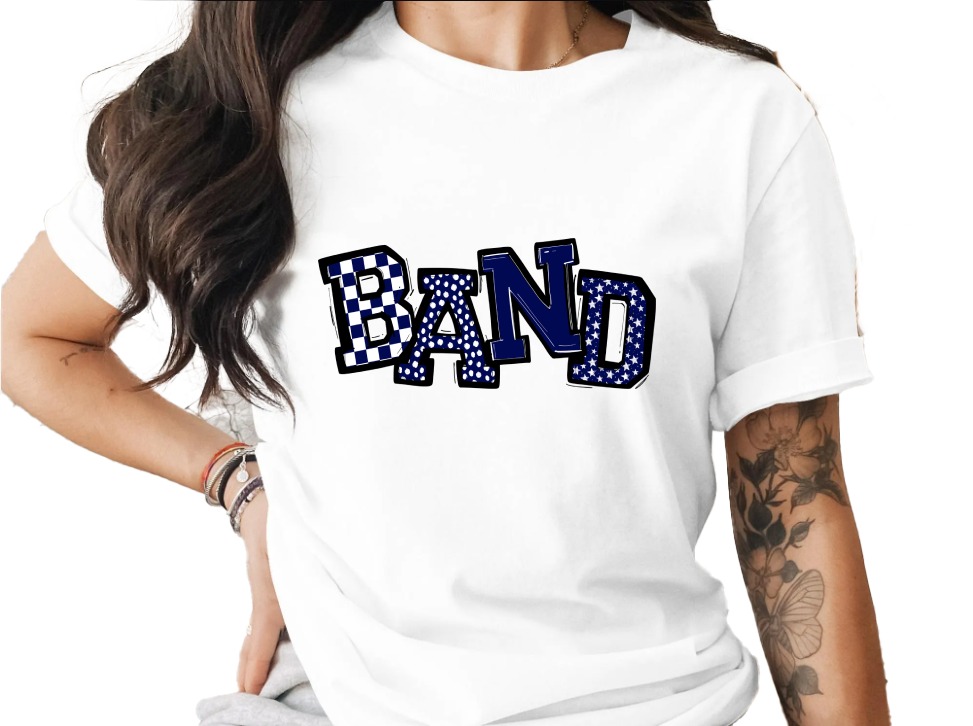 Band T-Shirt, Checkerboard, Polka Dot, Star Print, Musical Group Tee, Music Lover Gift, Graphic Tee, Concert Apparel, Trendy T-Shirt