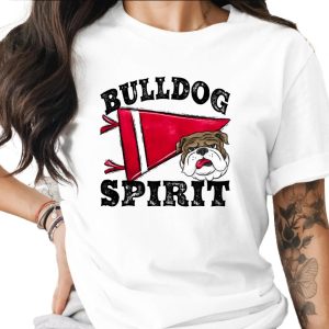 Bulldog Spirit T-Shirt, Dog Lover, Sports Team, School Pride, Mascot T-Shirt, Fan Apparel, Gift For Bulldog Owners