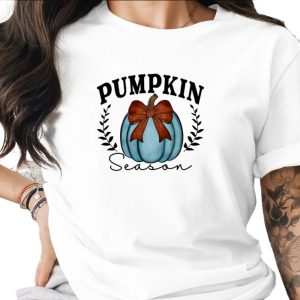 Blue Pumpkin Season Sublimation Digital Download PNG, Unique Fall Autumn Harvest Design, Cozy Thanksgiving Halloween Art