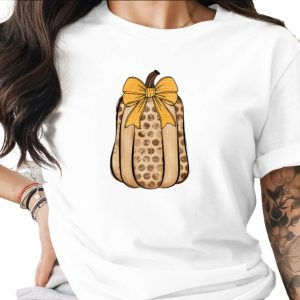 Rustic Pumpkin Sublimation DTF Digital Download PNG, Fall Farmhouse Gourd Design with Polka Dot Bow, Autumn Harvest Digital Art Print