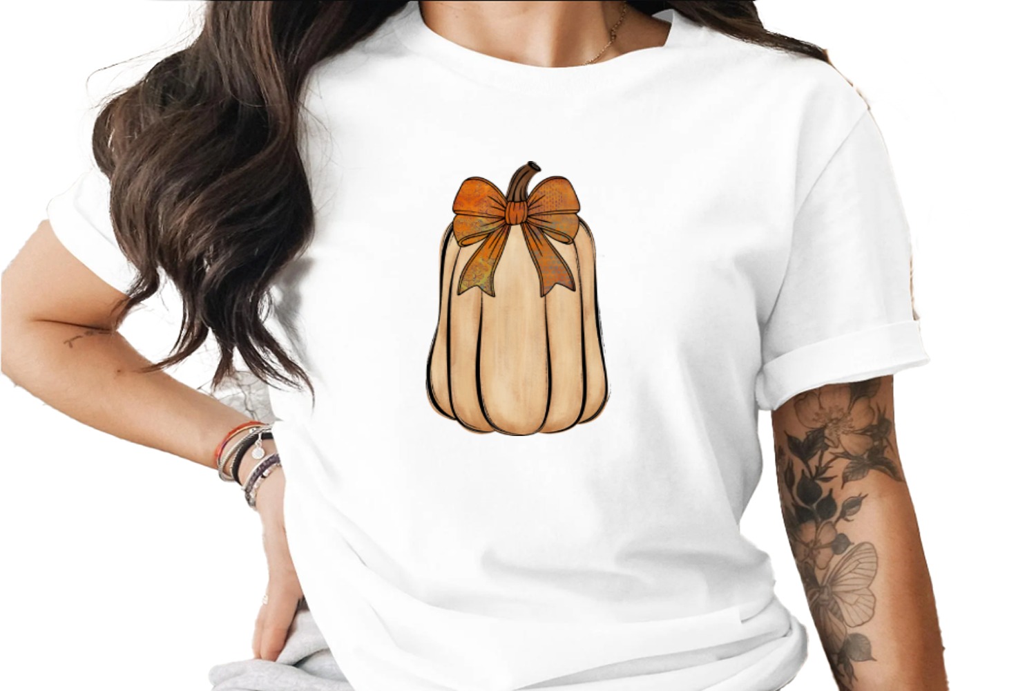 Rustic Pumpkin Bow Sublimation DTF Digital Download PNG, Fall Autumn Thanksgiving Gourd Design, Instant Download Craft File
