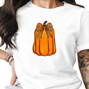 Distressed Fall Pumpkin with Bow Sublimation DTF Digital Download PNG, Autumn Thanksgiving Harvest Vintage Decor Image