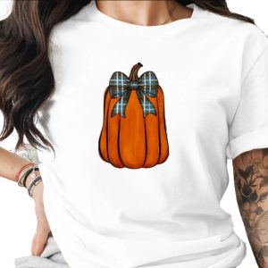 Rustic Pumpkin Sublimation PNG, Fall Plaid Bow DTF Digital Download, Autumn Harvest Clipart Graphic Design, Instant Download Printable