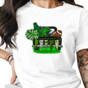 Football Black Truck with Pennants Design Artwork Digital