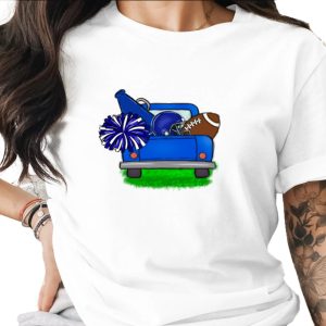 Blue Truck for Football Season Tailgate Graphic Design Digital