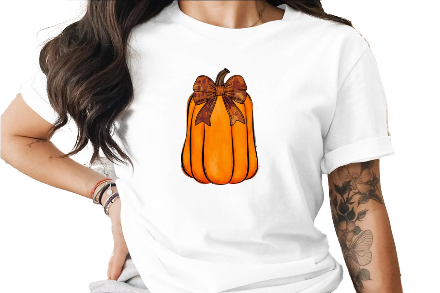 Rustic Fall Pumpkin Sublimation DTF Digital Download PNG, Autumn Sunflower Bow Design, Thanksgiving Decor Printable, Instant Graphic
