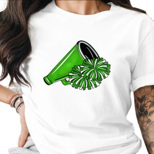 Cheer Megaphone with Pom Poms For Spirit Digital