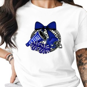 Go Team Cheerleading Design With Bow Graphic Digital