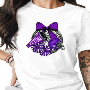 Go Team Cheerleading Purple Design For Projects Digital