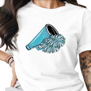 Cheerleading Pom Poms And Megaphone Illustration Digital
