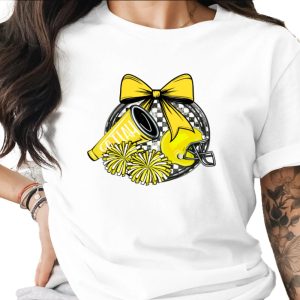 Go Team Yellow Cheer Bow Helmet Digital