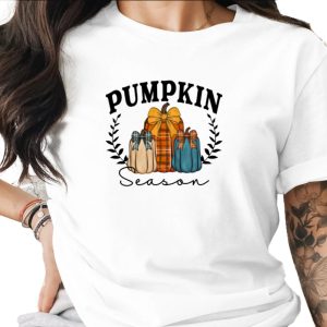 Pumpkin Season Sublimation Digital Download PNG, Fall Harvest Plaid Pumpkins Autumn Clipart, Farmhouse Thanksgiving Decor Graphic