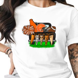 Football Gameday Tailgate Truck Sublimation Digital Download PNG, Orange Team Spirit Sports Fan Art, Cheerleading Graphic, Fall Design