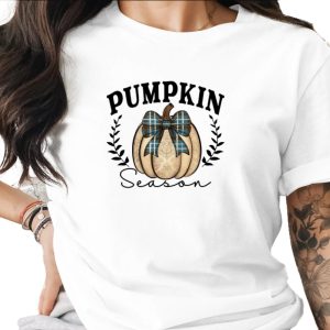 Pumpkin Season Sublimation Digital Download PNG, Fall Decor Autumn Vibes PNG, Plaid Pumpkin Design File, Rustic Farmhouse Graphic
