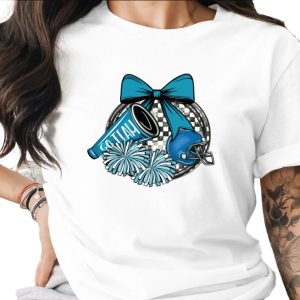 Go Team Bow Cheerleading Football Design Graphic Digital