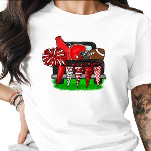 Game Day Football Tailgate Truck Sublimation Digital Download PNG, Hey Ya'll Sports Helmet Pom Pom Megaphone Graphic, Instant Access