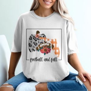 Football and Fall T-Shirt, Pumpkin T Shirt, Florida T Shirt, Trendy Thanksgiving T Shirt, Autumn T Shirt, Fall Season T Shirts