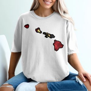 Hawaii Islands T-Shirt, USA Map Tee, Vacation Souvenir, Hawaiian Islands Gift, Trendy T-Shirt, Stylish Tee, Map T-Shirt
