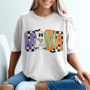 Halloween Mama Ghost T-Shirt, Spooky Season Tee, Fall Apparel, Cute Boo Shirt, Funny Mom Gift, Party Shirt, Trendy Top, Holiday Shirt