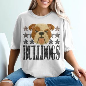 Bulldogs T-Shirt, Graphic Tee, Animal Shirt, Dog Lover Gift, Bulldog Breed Shirt, Mascot T-Shirt, Sport Team Fan T-Shirt, Cool T-Shirt