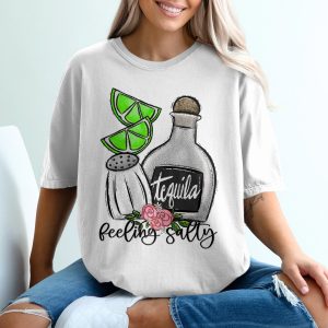 Feeling Salty T-Shirt, Tequila Lime Shirt, Funny Drinking Tee, Margarita Party Shirt, Cinco De Mayo Shirt, Gift Idea T-Shirt