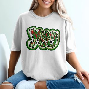 Merry Christmas Holiday T-Shirt, Cute Festive Tee, Christmas Graphic Top, Retro Style Christmas Shirt, Holiday Season Apparel